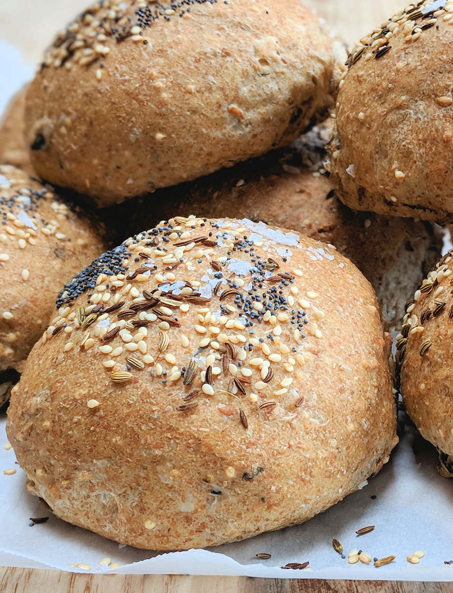 Seeded Brown Dinner Rolls Recipe Cuisine Fiend